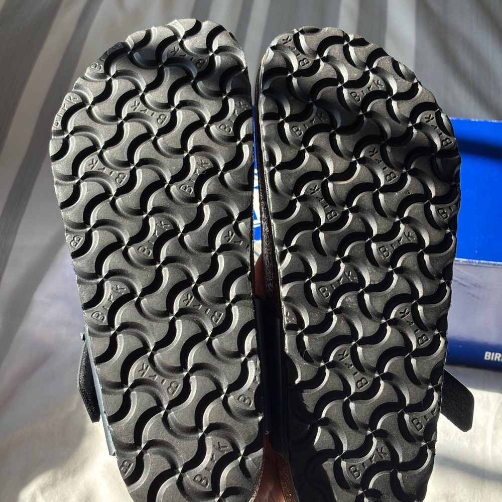 Birkenstock Blue and Brown Gizeh Sandals Brand New In Box 37 - Picture 4 of 6